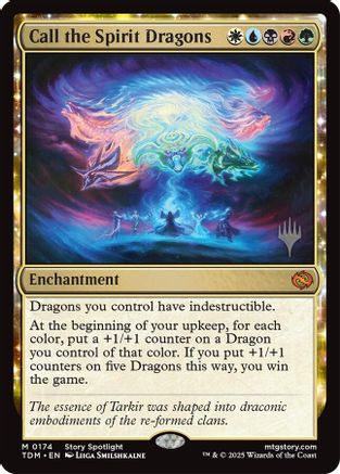 Call the Spirit Dragons (PPTDM-174) [Promo Pack: Tarkir: Dragonstorm]