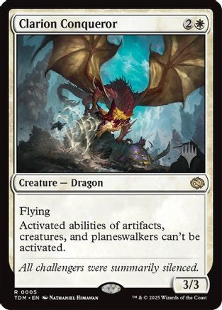 Clarion Conqueror (PPTDM-005) [Promo Pack: Tarkir: Dragonstorm]