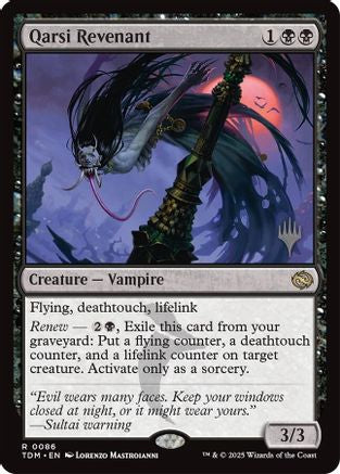 Qarsi Revenant (PPTDM-086) [Promo Pack: Tarkir: Dragonstorm] Foil