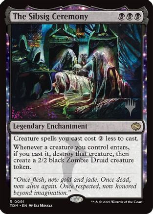 The Sibsig Ceremony (PPTDM-091) [Promo Pack: Tarkir: Dragonstorm] Foil