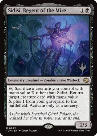 Sidisi, Regent of the Mire (PPTDM-092) [Promo Pack: Tarkir: Dragonstorm] Foil