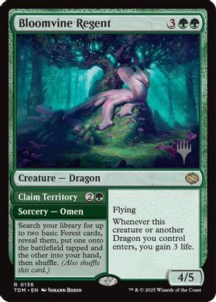 Bloomvine Regent (PPTDM-136) [Promo Pack: Tarkir: Dragonstorm]
