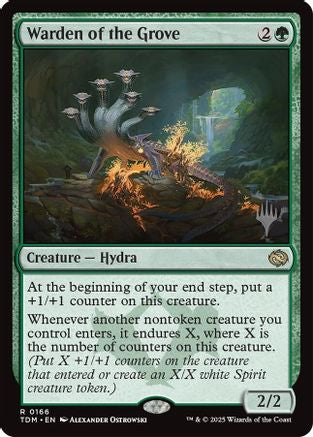 Warden of the Grove (PPTDM-166) [Promo Pack: Tarkir: Dragonstorm]