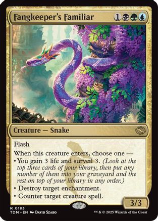Fangkeeper's Familiar (PPTDM-183) [Promo Pack: Tarkir: Dragonstorm] Foil