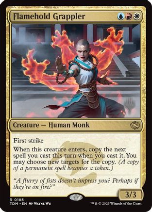 Flamehold Grappler (PPTDM-185) [Promo Pack: Tarkir: Dragonstorm]