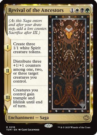 Revival of the Ancestors (PPTDM-218) [Promo Pack: Tarkir: Dragonstorm] Foil