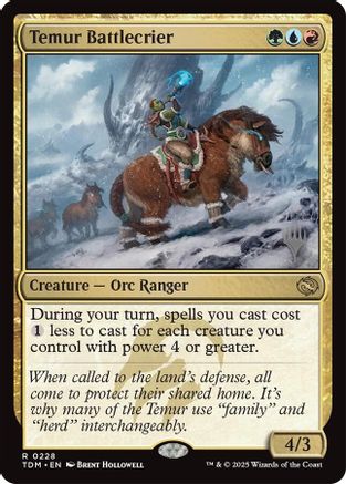 Temur Battlecrier (PPTDM-228) [Promo Pack: Tarkir: Dragonstorm]
