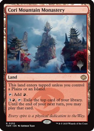 Cori Mountain Monastery (PPTDM-252) [Promo Pack: Tarkir: Dragonstorm]