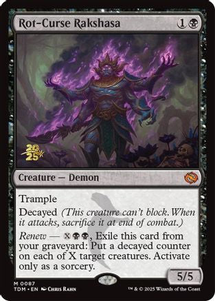 Rot-Curse Rakshasa (PRE-087) [Prerelease Cards] Foil