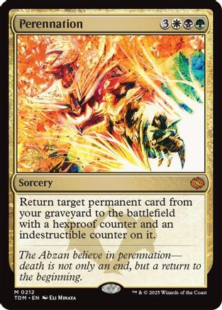Perennation (PRE-212) [Prerelease Cards] Foil