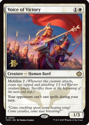 Voice of Victory (PRE-033) [Prerelease Cards]