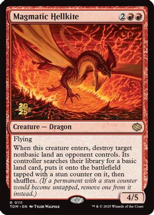 Magmatic Hellkite (PRE-111) [Prerelease Cards] Foil