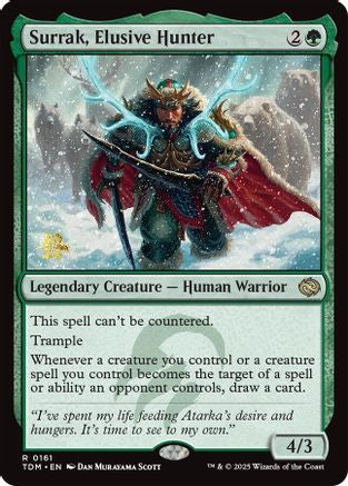 Surrak, Elusive Hunter (PRE-161) [Prerelease Cards] Foil