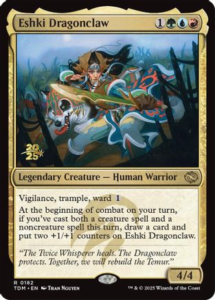 Eshki Dragonclaw (PRE-182) [Prerelease Cards] Foil