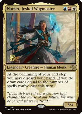 Narset, Jeskai Waymaster (PRE-209) [Prerelease Cards] Foil