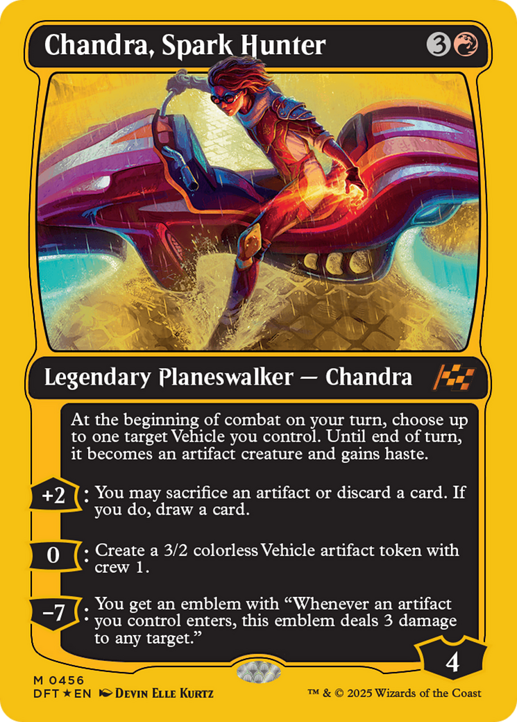 Chandra, Spark Hunter (DFT-456) [Aetherdrift] Foil
