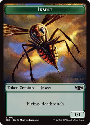 Insect (0023) // Wall Double-Sided Token (TDC-23 // 17) [Commander: Tarkir: Dragonstorm]