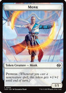 Monk // Treasure Double-Sided Token (TDC-3 // 16) [Commander: Tarkir: Dragonstorm]