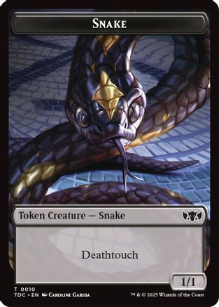 Snake // Myr Double-Sided Token (TDC-10 // 30) [Commander: Tarkir: Dragonstorm]
