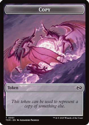 Copy // Monk Double-Sided Token (TDM-1 // 3) [Tarkir: Dragonstorm]