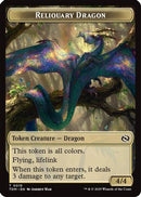 Reliquary Dragon // Dragon (0011) Double-Sided Token (TDM-15 // 11) [Tarkir: Dragonstorm] Foil