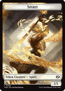 Spirit (0006) // Spirit (0007) Double-Sided Token (TDM-6 // 7) [Tarkir: Dragonstorm]