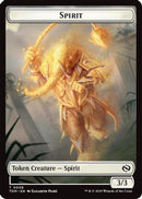 Spirit (0008) // Spirit (0009) Double-Sided Token (TDM-8 // 9) [Tarkir: Dragonstorm] Foil