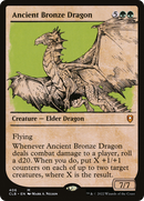 Ancient Bronze Dragon (CLB-406) [Commander Legends: Battle for Baldur's Gate]: (Showcase) Foil