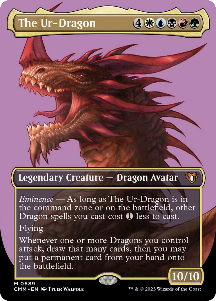 The Ur-Dragon (CMM-689) [Commander Masters] (Borderless) Foil