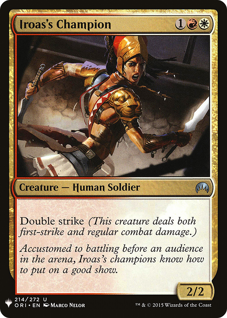 Iroas's Champion (LIST-ORI-214) [The List]