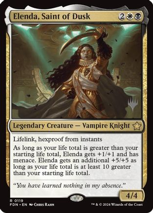 Elenda, Saint of Dusk (PPDFT-119) [Promo Pack: Aetherdrift] Foil