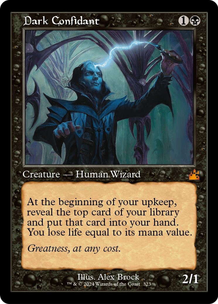 Dark Confidant (Retro Frame) (RVR-323) [Ravnica Remastered] Foil