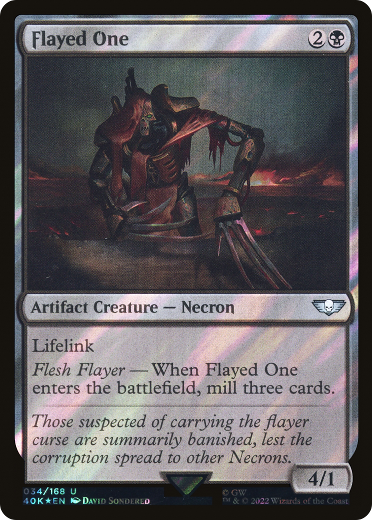 Flayed One (Surge Foil) (40K-034) [Warhammer 40,000 Commander] Foil