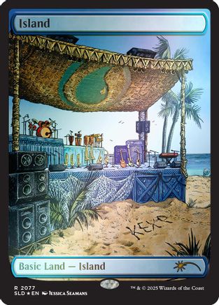 Island (2077) (Rainbow Foil) (SLD-2077) [Secret Lair Drop Series] Foil