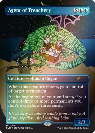 Agent of Treachery (Rainbow Foil) (SLD-2005) [Secret Lair Drop Series] Foil