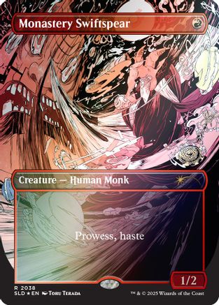 Monastery Swiftspear (2038) (Rainbow Foil) (SLD-2038) [Secret Lair Drop Series] Foil