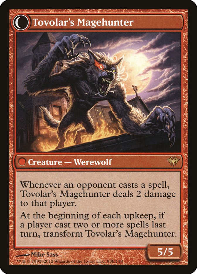 Mondronen Shaman // Tovolar's Magehunter (DKA-098) [Dark Ascension]: (Double Faced Transform) Foil