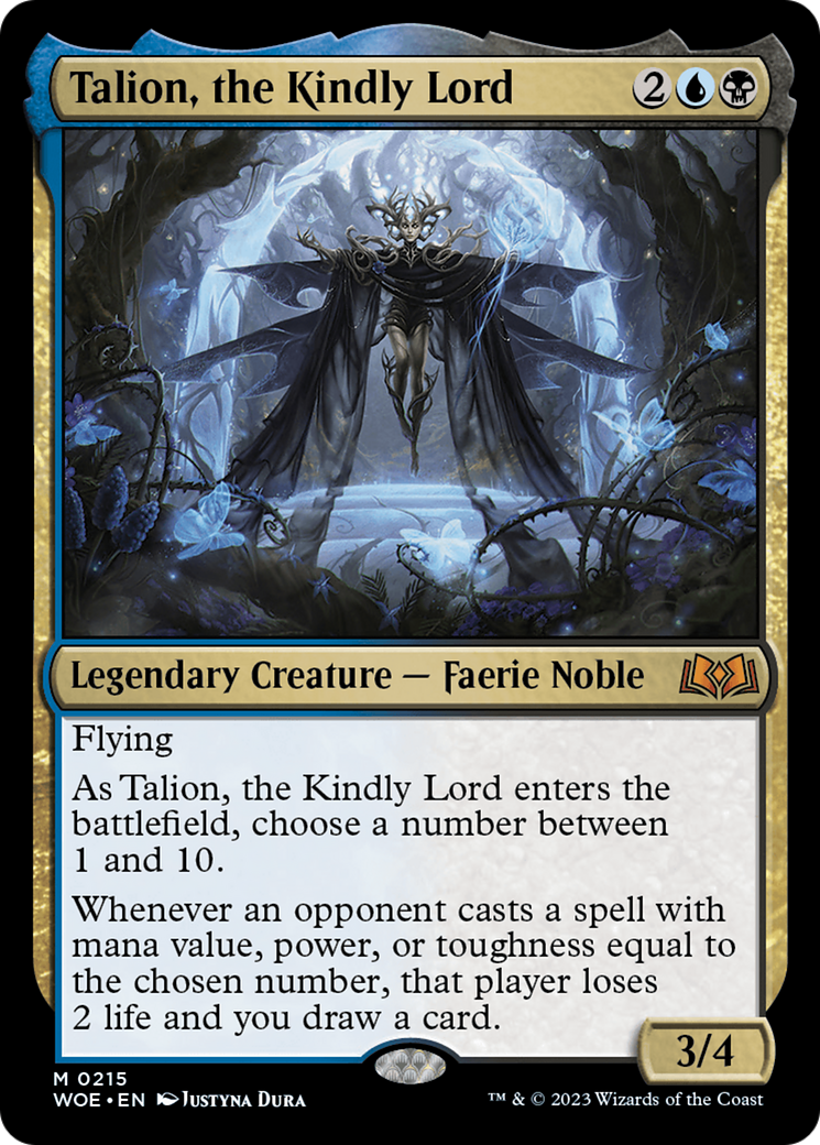 Talion, the Kindly Lord (WOE-215) [Wilds of Eldraine] Foil