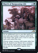 March of Burgeoning Life (PRE-201S) [Kamigawa: Neon Dynasty Promos] Foil