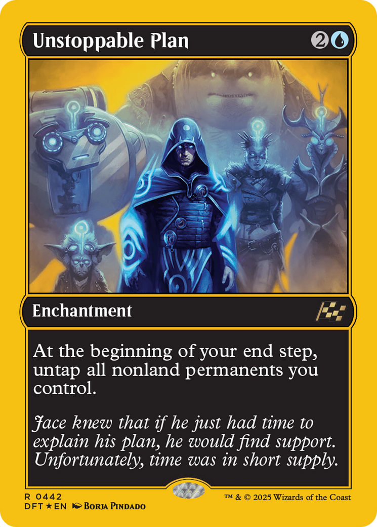 Unstoppable Plan (DFT-442) [Aetherdrift]: (enchantment) Foil