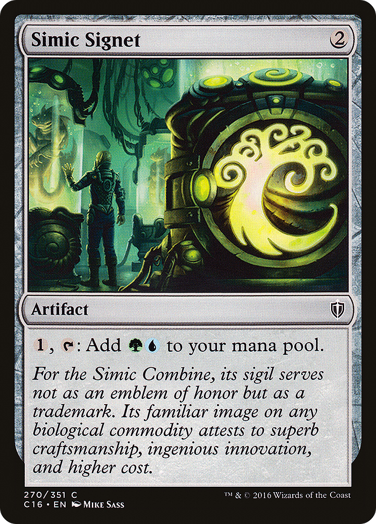 Simic Signet (C16-270) [Commander 2016]