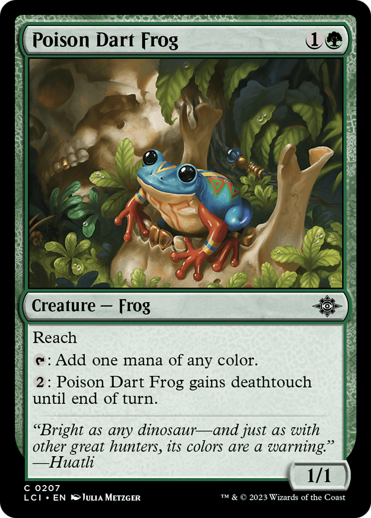 Poison Dart Frog (LCI-207) [The Lost Caverns of Ixalan] Foil