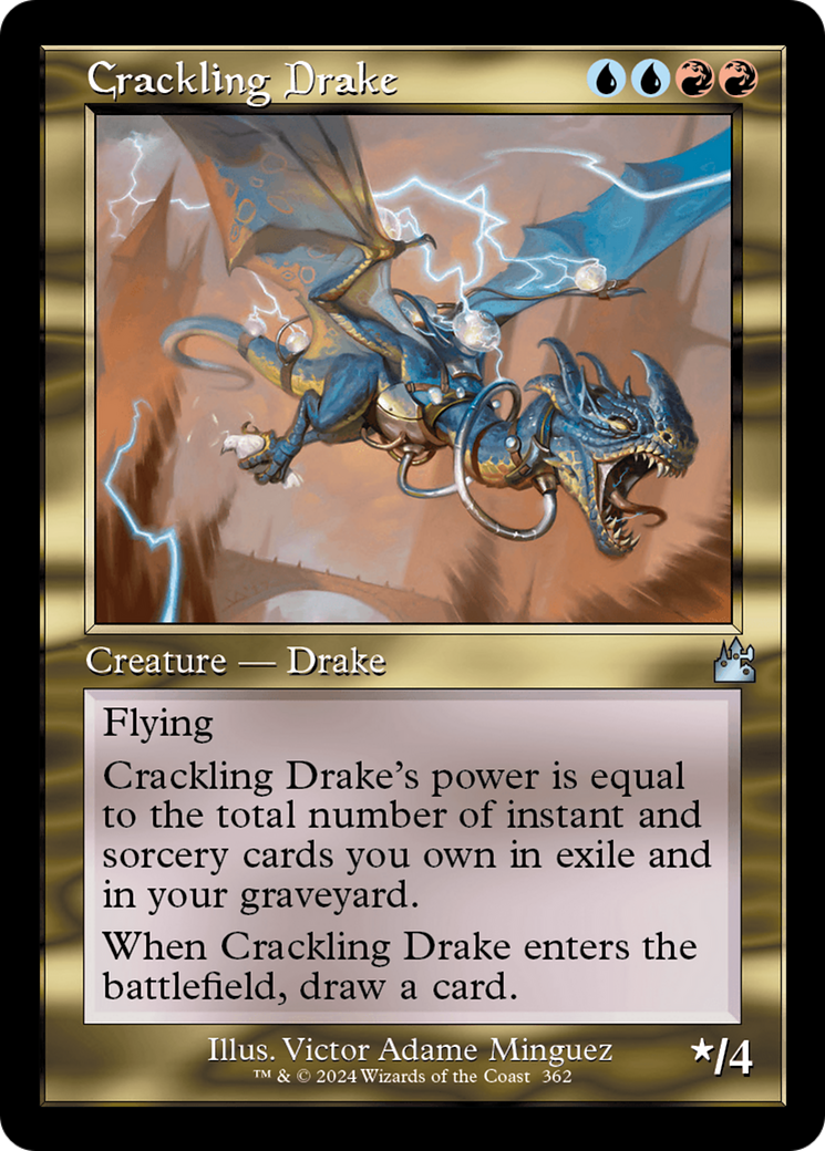 Crackling Drake (RVR-362) [Ravnica Remastered] Foil