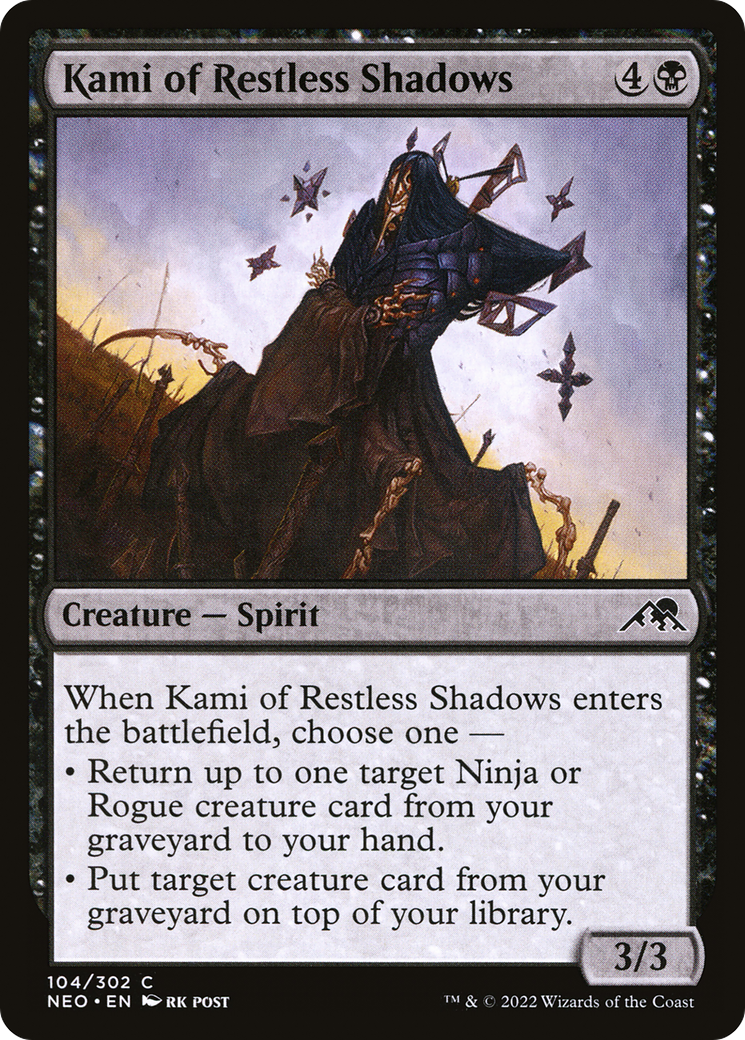 Kami of Restless Shadows (NEO-104) [Kamigawa: Neon Dynasty]