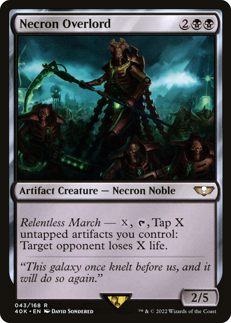 Necron Overlord (40K-043) [Warhammer 40,000 Commander]