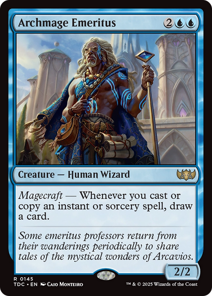 Archmage Emeritus (TDC-145) [Commander: Tarkir: Dragonstorm]
