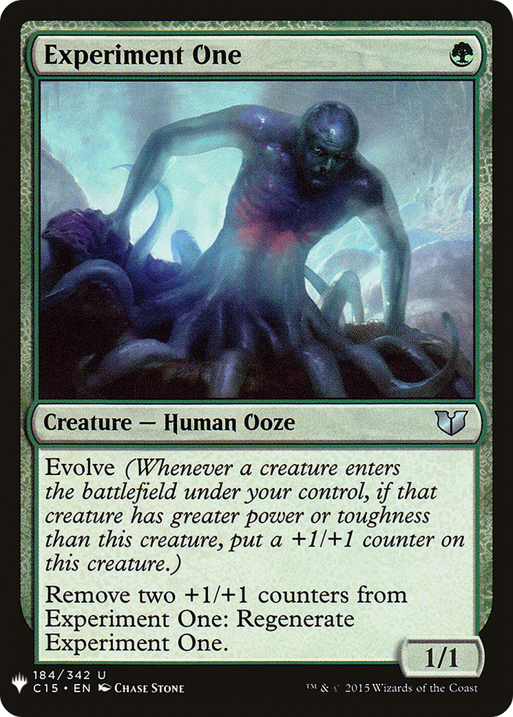Experiment One (LIST-C15-184) [The List]