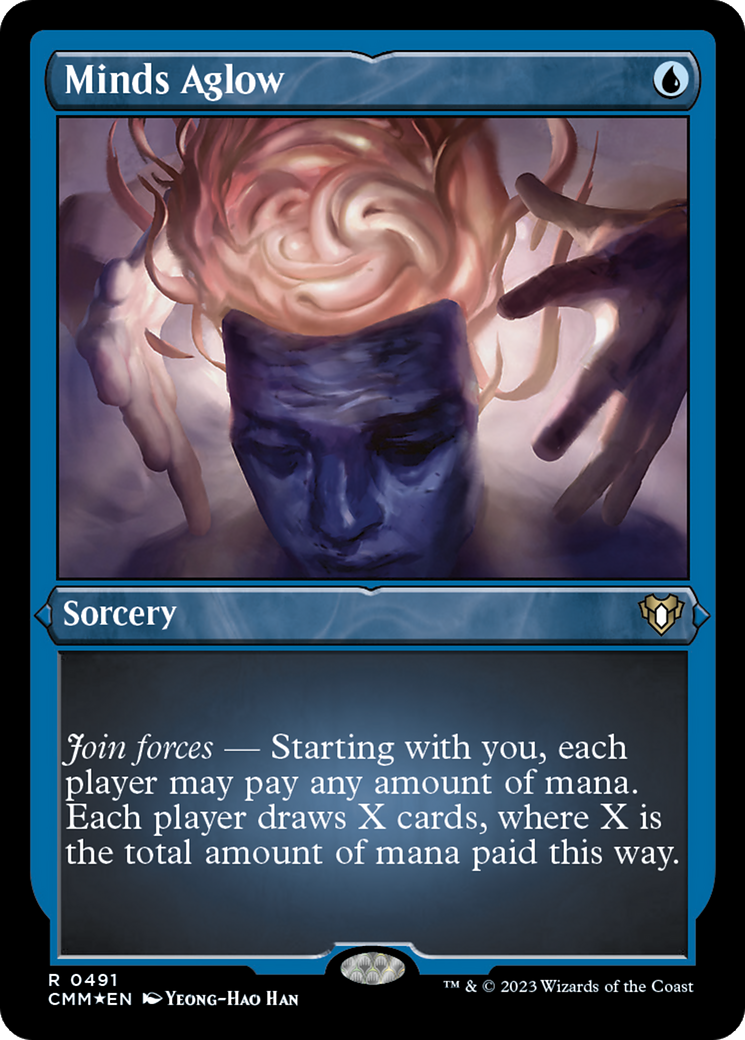 Minds Aglow (CMM-491) [Commander Masters] Etched Foil
