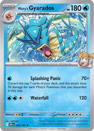 Misty's Gyarados 49 - [SV10 Destined Rivals] Reverse Holofoil