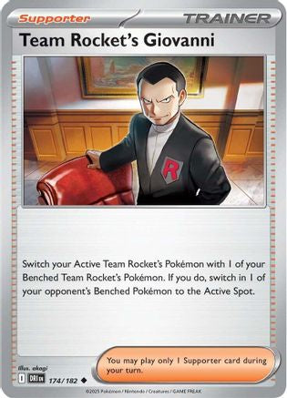 Team Rocket's Giovanni 174 - [SV10 Destined Rivals] Reverse Holofoil